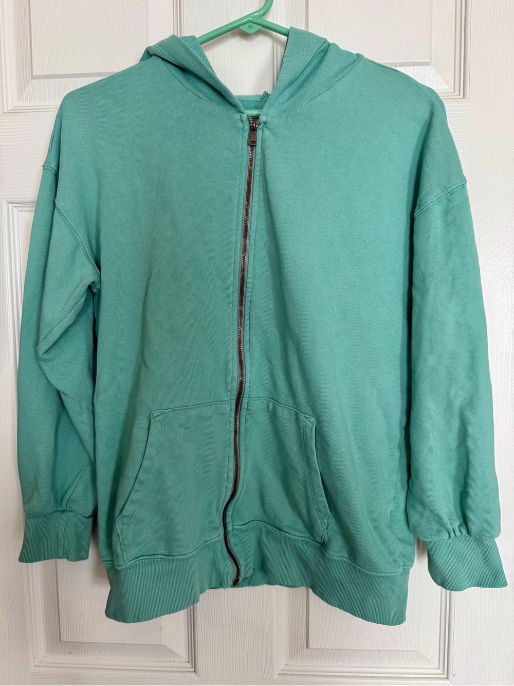 Old Navy Teal Zip-Up Kids Hoodie